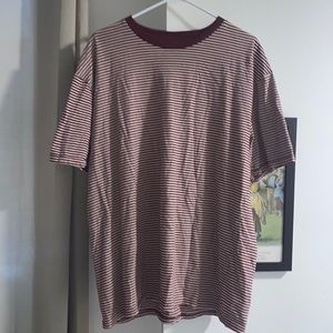 Pac sun red striped t shirt